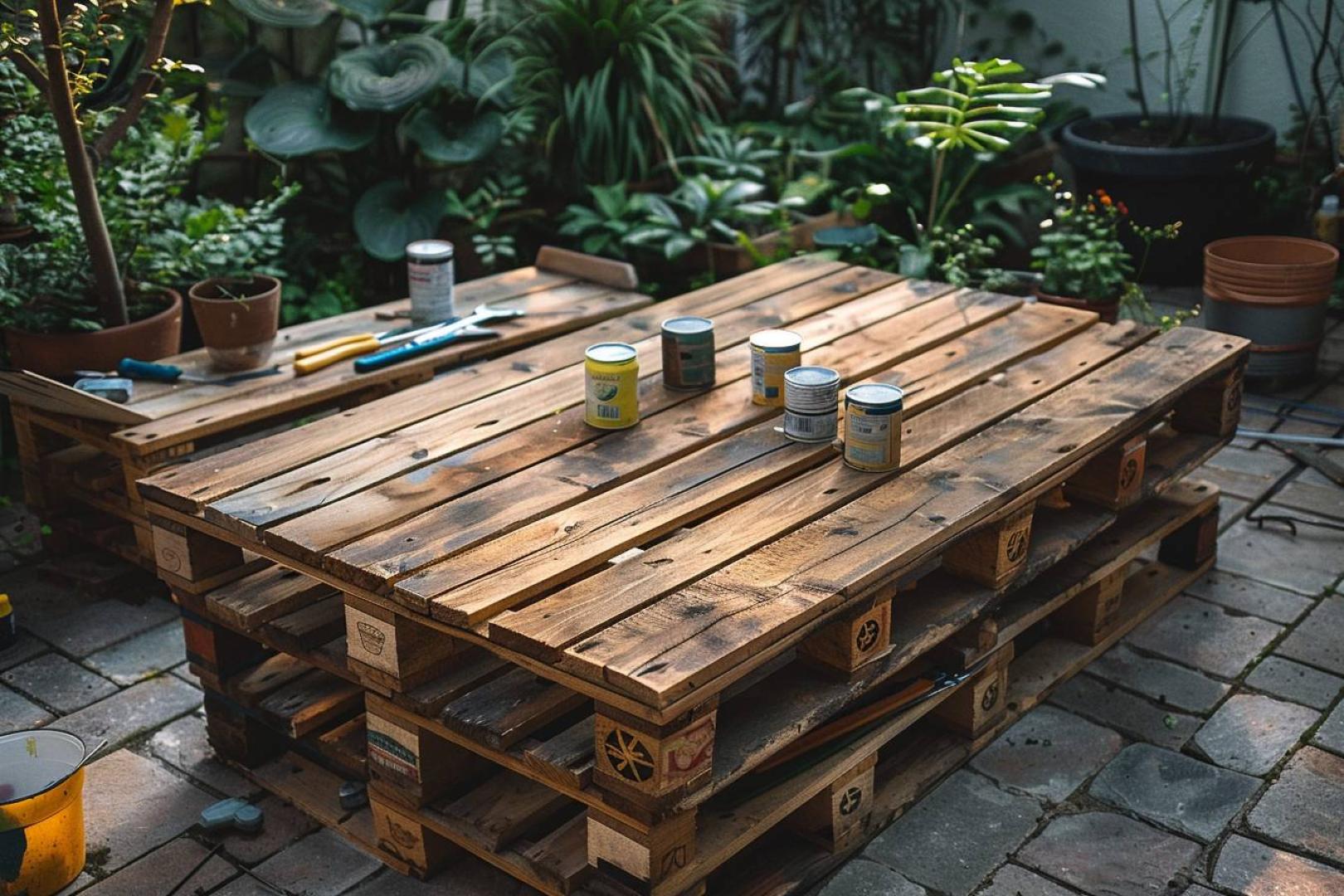 Comment fabriquer une table basse avec des matériaux recyclés